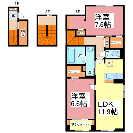 琴福の物件間取画像